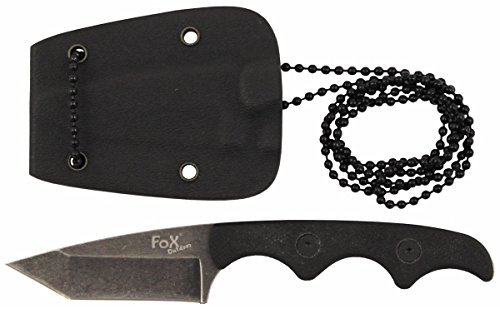 MFH Messer Neck II mit Tantoklinge Stonewashed Skelettmesser Jagdmesser Trapper Outdoormesser Ritter Mittelalter Survival