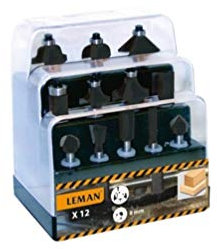 Leman 7100.712 – Pack de 12 fraises en métal dur