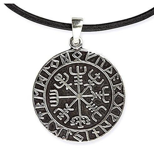 etNox-Anhänger Wikinger Kompass 925er Silber