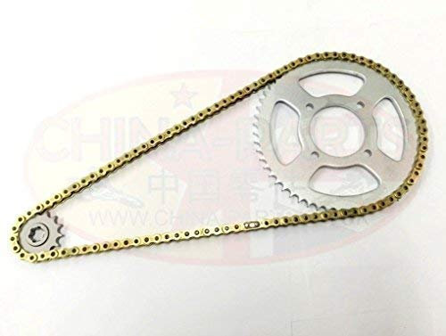 China Parts CBR 125 R B-D 2011-2017 Heavy Duty Chain and Sprocket Kit GOLD