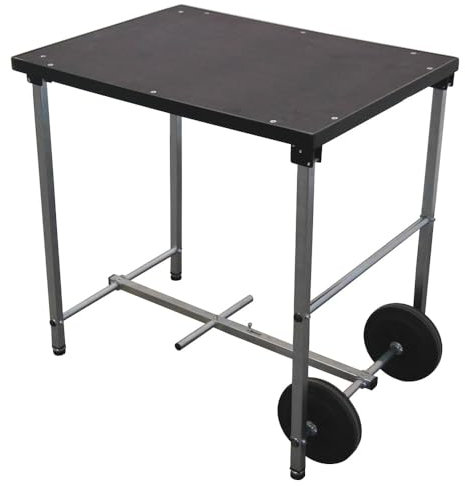 Dönges Klappwerkbank mit Rollen (Rollwerkbank Werkbank) Abmessung Arbeitsfläche: 785 x 585 mm/Höhe: 800-825 mm/Abmessung zusammengeklappt: 785 x 250 x 585 mm/statische Flächentraglast: max. 200 kg