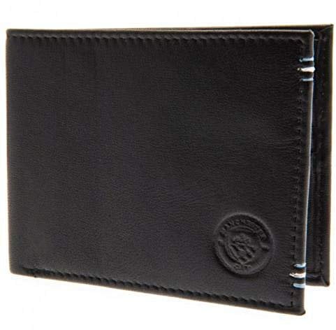 Manchester Man City FC Leder-Geldbörse, Leder, genäht, in Geschenkbox
