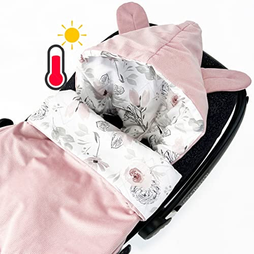 Baby Sommer Fußsack für Babyschale leicht dünn, Babyfußsack Schlafsack Übergang Frühling Einschlagdecke Kinderwagen Bett Wiege