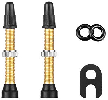 2PCS Tubeless Valves Stem, Brass(40 mm) 1PCS Valve Core Remover Tool