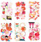 6 Packungen Sakura Aufkleber Scrapbook Aufkleber im japanischen Stil Blumenaufkleber Dekor Aufkleber Planer Aufkleber Adult's Journal Aufkleber für Scrapbooking Card Making Diary Photo (Sakura)