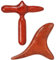 Guador Wooden Neck Massager,2 Pcs Wooden Knobble Massager Triangle Wing Shape Vietnam Fragrant Wood Deep Tissue Massage Trigger Point Tool Mahogany Circulation Reflexology(Mahagoni)