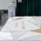 Schöne Teppich Teppich Antirutsch Flickenteppich Waschbar Moderner minimalistischer geometrischer Teppich Wohnzimmer Esszimmer langlebig und waschbar Teppich Hell 60X90cm