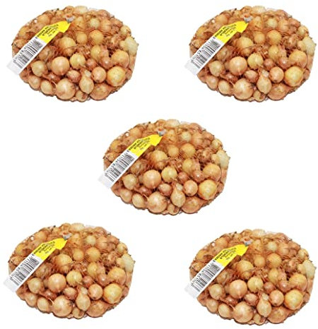[5x500g] N.L. Chrestensen Steckzwiebeln Echte Stuttgarter Riesen Steckzwiebel Golden Selection sehr schöne plattrunde, gelbe Zwiebel
