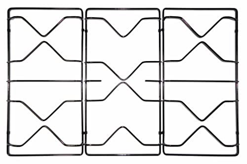 Smeg - Kit 3 griglie 694092106-694092107 in ferro smaltato nero lucido per cucina piano cottura 5 fuochi - P5380/KIT
