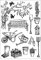 Silikonstempel Blätter Kreis Feder und Löwenzahn Set,1 Blätter Clear Stamps Blumen,Tiere Thema Clear Stempel Silikon Set für DIY Bullet Journal Scrapbooking Fotoalbum Geburtstag Stempelset