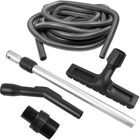 PRIMEBAG - Gewebeschlauch Komplettset für alle Industriesauger Kesselsauger mit 58 mm - Innenliegende Stahlfeder - Extrem robust und flexibel - Bestleistung beim Saugen (7 Meter)