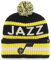47 NBA Bering Strickmütze mit Bommel für Erwachsene, Utah Jazz Black, Einheitsgr��e
