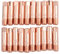 20Pcs Kupfer Kontaktspitze, Mig Mag Schweissgerät Schweißdüsen Stromdüsen Kontaktröhrchen Schweißbrenner Schweißspitzen für Binzel 15AK MIG/MAG Schweißbrenner (0.8)