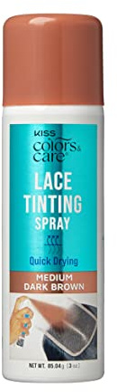 Kiss Colors & Care Kiss Colors & Care Quick Dry Tip Paint Spray, Medium Dark Brown, 3 oz. - Smudges the Tip Perfectly, Washes Easily, Formula Q Medium Brown Dark