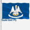 Louisiana-Flagge, doppelseitig, 7,6 x 12,7 cm, für den Außenbereich, LA-Staatsflagge, strapazierfähig, 3-lagig, mit strapazierfähigem Segeltuchkopf und 2 Messingösen, lebendige Farben
