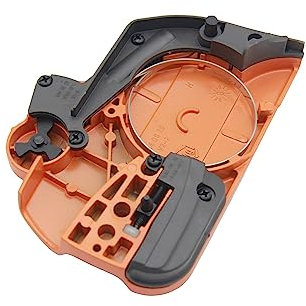 JIUDANI 544097902 - Cubierta lateral de embrague de montaje de freno de cadena, piezas de repuesto compatibles con motosierra Husqvarna 445 450