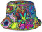 SJOAOAA Modische Psychedelische Pilz Eimer Hut SunRainbow Trippy Bucket Hat Damen Herren, siehe abbildung, One size