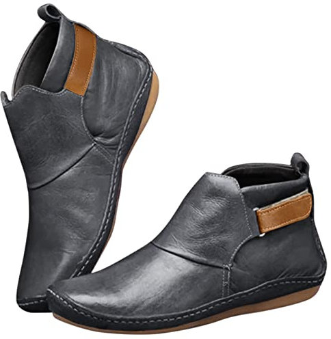 Stivali Gomma Donna Bassi da Donna Stivali Stivali Motocross Stivali da Moto Fashion Scarpe Stivali Stivaletti Scarpe Donna estive Sandali Sneakers in Rete Bianca da Donna Grey-A 2.99