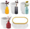 Anevios 5 pièces Moules en Silicone en Forme de Vase Moule Vase Resine Epoxy DIY Fleurs Moule en Silicone Bouteille Réutilisable pour Faire des Vases à Fleurs, des Ornements Décoratifs
