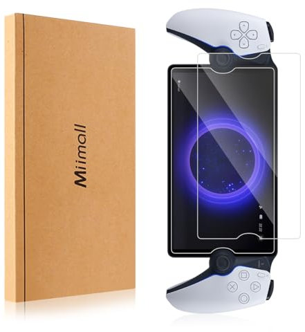 Miimall 2 Stück Schutzfolie Kompatibel mit Sony PS5 PlayStation Portal Folie, 9H Härte Gehärtetem Glas Anti-Kratzer HD Klar Blasenfreie Displayschutz für Sony Playstation Portal Schutzfolie