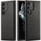 Custodia in Pelle PU per Samsung Galaxy S24 Ultra, Retro in Pelle Premium di Lusso in PU Antiscivolo Impugnatura Antiurto Cover Protettiva per Tutto il Corpo per Samsung Galaxy S24 Ultra(Nero)