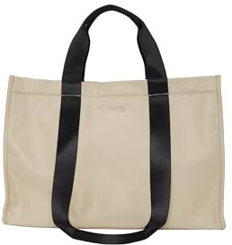 O bag - Shopper Tasche new york aus Nylon, sand (28 X 40 X 16 cm)