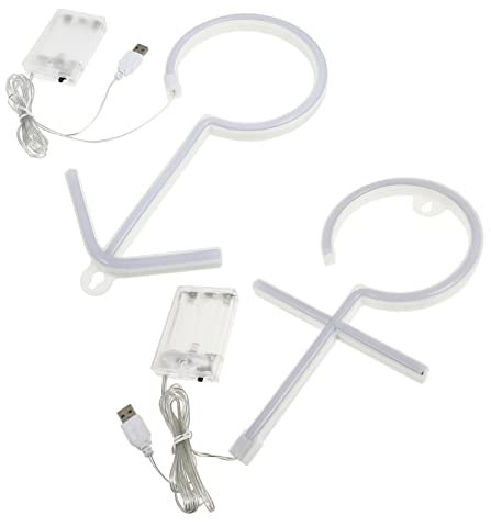 Uonlytech 8 Stk Neonlichter LED-Neonlicht ein Hochstuhl-Banner LED-Dekor IP led wandleuchte innen usb weihnachtsdeko Neon-Nachtschilder LED-Nachtlicht Weihnachten schmücken Fräulein Plastik