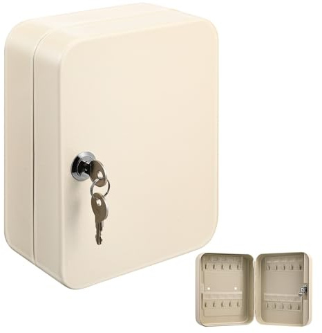 HOLIDYOYO Schlüsselschrank Abschließbare Schlüsselbox Mit 20 Haken Robuster Wandorganizer Für Sichere Schlüsselaufbewahrung Zuhause Und Büro