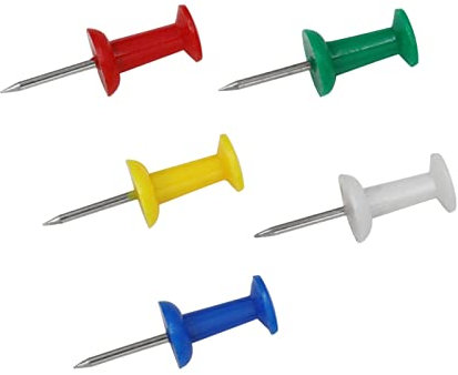 100 bunte Reißzwecken, Kartennadeln, mehrfarbige Reißzwecken, Kartennadeln, Reißzwecken, Reißzwecken