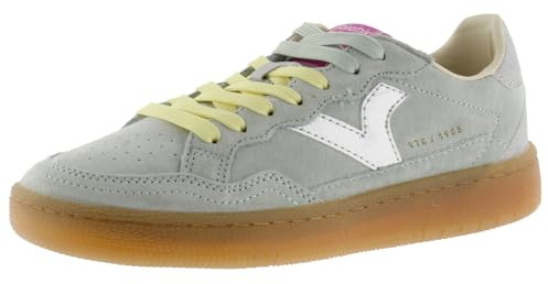 victoria 1985 Basket Unisex Smash Veloursleder & Kontrast-Einsätzen & Sohle In Karamell 8806107 für Erwachsene Menta 37