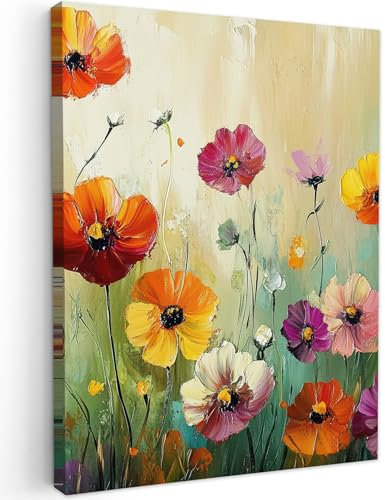 MuchoWow© Impression sur Toile Decoration Murale Peinture 50x70 cm Tableaux Art Décoratif Muraux Décoration Chambre Art - Fleurs - Printemps - Nature