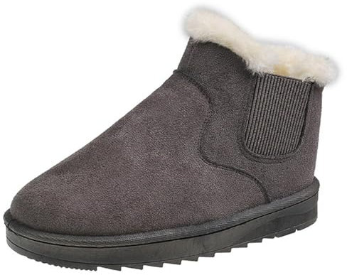 GFPGNDFHG Boots Damen Schwarz Herbstschuhe Stiefeletten Beige Winter Women Orthopädische Schuhe Ohne Absatz Stiefelette Braun