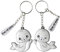 Galilea® Porte-clés original pour couples – Cadeau couple et amitié, original et unique, Phoques, S