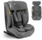 KikkaBoo i-Size i-­FLIT, Kindersitz 9-36 kg ISOFIX, Autokindersitz 76-150 cm, Gruppe 1/2/3, 15 Monate bis 12 Jahre, SPS Seitenschutz, Top Tether, Verstellbare Kopfstütze, Hellgrau