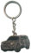 Porte-clés de voiture en métal élégant compatible avec Jeep Renegate pour les amateurs et les collectionneurs de voitures, gris, taille unique