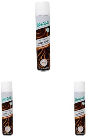 Batiste Colour Dry Shampoo - Black and Dark Brown, 200 ml (Packaging may Vary) (Pack of 3)
