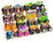 AAiphuwew Display Case for Monster Trucks Storage Toy Cars Organizer Shelf, 4 Tiers Wooden Monster Truck Display Risers Shelf for Toy Cars