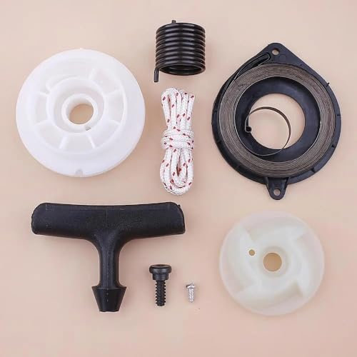 Casetlong Starter Pulley Spring Grip Rope Kit For Husqvarna 435 440 445 450 445E 450E Chainsaw