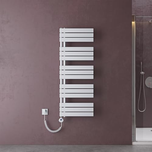 doporro Scaldasalviette Elettrico 131x50 cm 1000 W con Termostato e Timer