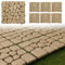MAKA Pavimento a Incastro per Esterno in Pietra, Piastrelle 30x30 cm Giardino a Incastro, Mattonelle Facili da Installare per Balcone, Terrazzo con Drenaggio Acqua (Beige, 6 Piastrelle 0,5 mq)