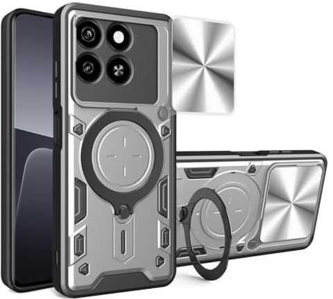betterfon Handyhülle für ZTE Blade A55 / A35 | Stoßfest & Kratzfest | Mit Kameraschutz, Anti-Fingerabdruck & robustem Panzerschutz-Design | Silber