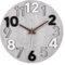 YiChZhe Holz Wanduhr Groß Modern 30 cm Ohne Tickgeräusche Wanddeko 3D Quarzuhr Rund Wanduhren für Schlafzimmer KüChe Büro Wohnzimmer Kinderzimmer (Grau)