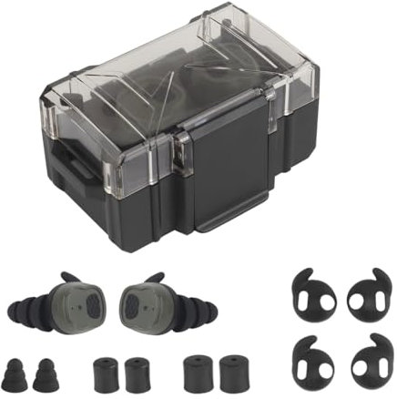 TACWJDM Tactical Bluetooth 5.3 Ohrstöpsel, Elektronische Schießstöpsel, Ohrenschützer, Gehörschutz, Mit Tonabnahme Und Geräuschunterdrückung, Für Schießstände, Jagd(Od)