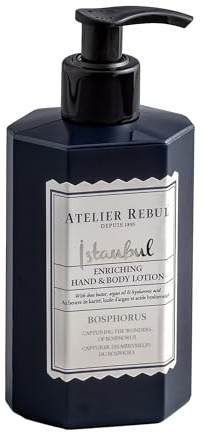 ATELIER REBUL ISTANBUL BOSPHORUS Hand- und Bodylotion 400ml - Holziger & Würziger Duft - Natürliche Körperpflege für Damen und Herren, Body Lotion ohne Sulfate, Parabene und Mineralöle