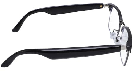 Tnfeeon Lunettes Intelligentes sans Fil, Lunettes 5.3 à Oreille Ouverte avec Micro pour la Musique et les Appels, Idéales pour le Travail de Bureau et les Voyages