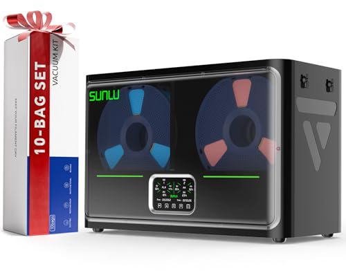 2026 SUNLU S4 Pro Essiccatore Filamento, Asciugatore per Filamento 4 Bobine con Due Camere Regolabili Separatamente, 380 W fino a 85 °C, 8 Uscite Filamento, per PLA PETG ABS TPU PA PC Nylon
