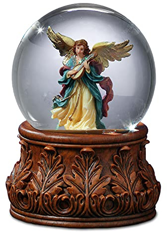 Sfmb Angle Playing Mandolin Water Globe