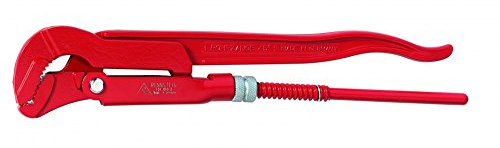 Rennsteig Eckrohrzange (Wasserpumpenzange, Rohrzange), 680 mm, 3 – CV-Stahl vergütet, Verzahnung gehärtet - 1310302