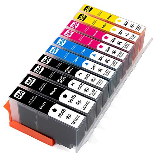 ESMONLINE 10 er Set kompatible Druckerpatronen als Ersatz für HP 364 XL für Photosmart 5520 5510 5520 5524 Deskjet 3520 Officejet 4622 4622 5510 5520 5524 6520 5515 7520 Multipack