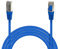 Waytex 32094 Câble Ethernet Réseau RJ45 Cat 5e FTP 100MHz Blindé couleur - Compatible PC, Routeur, Modem, Switch Consoles de jeux, TV, amplificateur réseau – 5m, Bleu